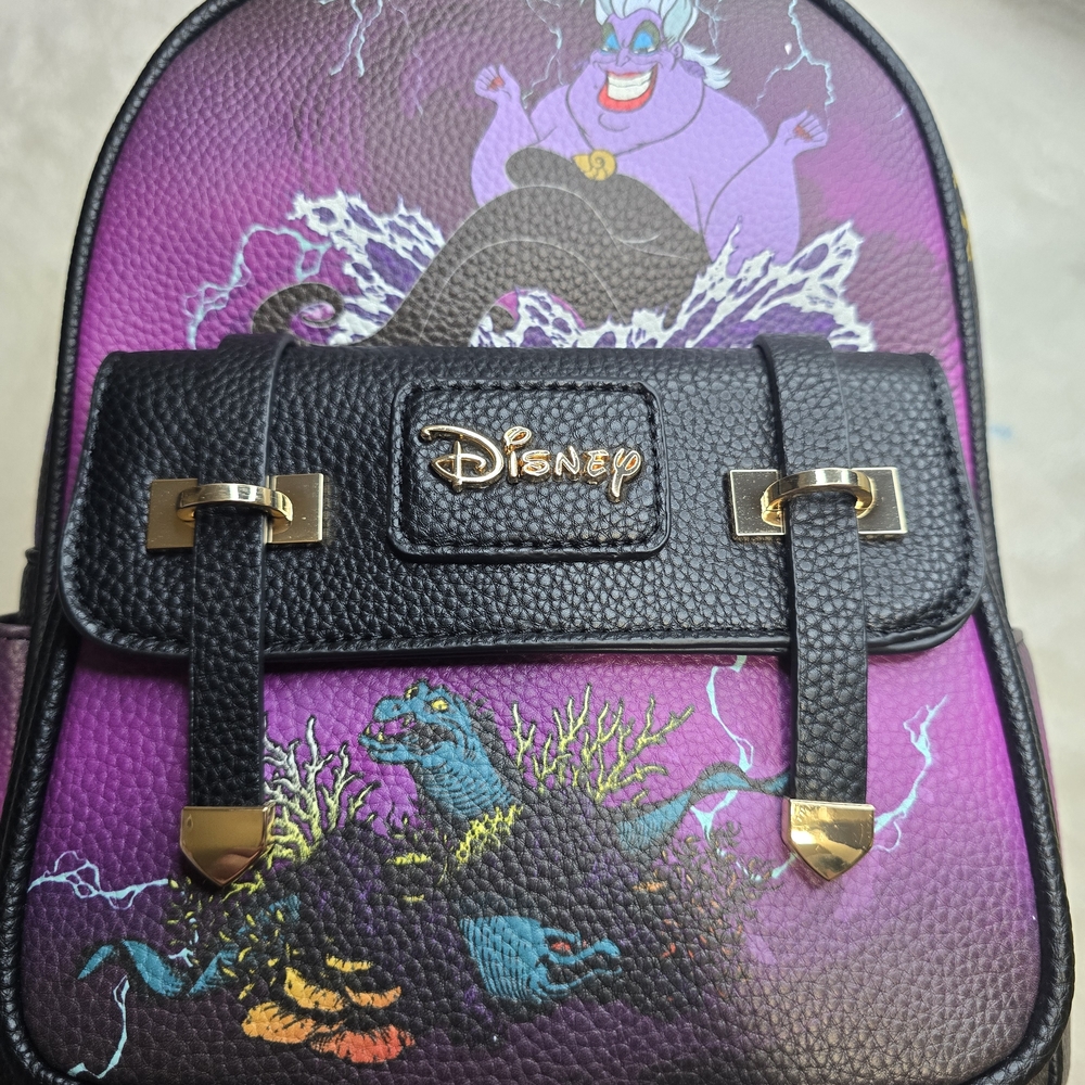 Disney Ursula Wonderpop Purple and Black Mini Backpack
